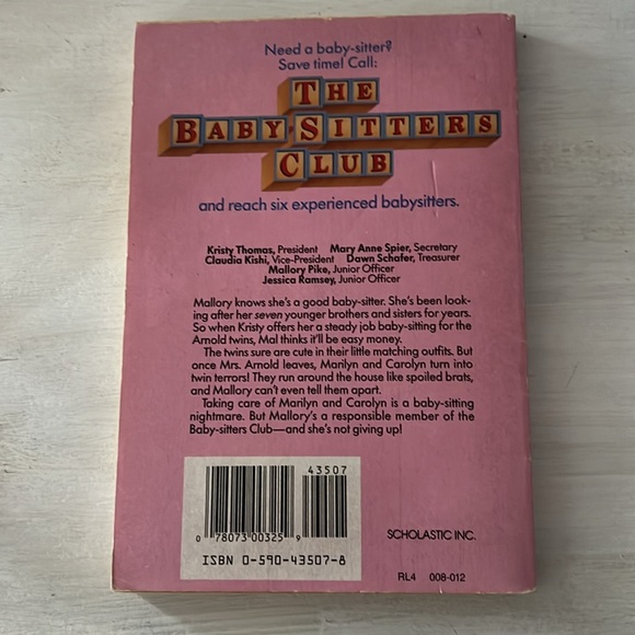 The Babysitters Club Mallory and the Trouble With Twins - Picture 4 of 7